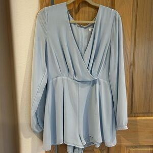 Elegant Blue Women's Romper